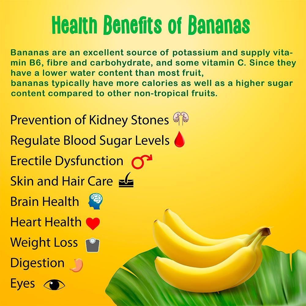 Health Benefits of Eating Bananas